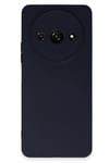 Mey İthalat®   Redmi A3 4G Kılıf Nano içi Kadife Silikon - Lacivert