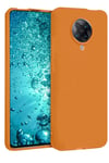 Mey İthalat®   Redmi K30 Pro Kılıf Nano içi Kadife Silikon - Turuncu