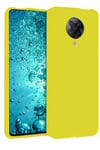 Mey İthalat®   Redmi K30 Pro Kılıf Nano içi Kadife Silikon - Sarı