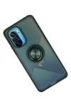 Mey İthalat®   Redmi K40 Kılıf Montreal Yüzüklü Silikon Kapak - Yeşil