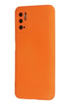Mey İthalat®   Redmi Note 10 5G Kılıf Nano içi Kadife Silikon - Turuncu