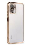 Mey İthalat®   Redmi Note 10 Kılıf  Lensli Silikon - Gold