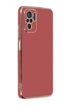 Mey İthalat®   Redmi Note 10 Kılıf Volet Silikon - Kırmızı
