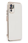 Mey İthalat®   Redmi Note 10 Kılıf Volet Silikon - Beyaz