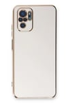 Mey İthalat®   Redmi Note 10 Kılıf Volet Silikon - Beyaz