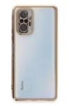 Mey İthalat®   Redmi Note 10 Pro Kılıf  Lensli Silikon - Gold