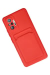 Mey İthalat®   Redmi Note 10 Pro Kılıf Kelvin Kartvizitli Silikon - Kırmızı