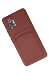 Mey İthalat®   Redmi Note 10 Pro Kılıf Kelvin Kartvizitli Silikon - Bordo