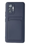 Mey İthalat®   Redmi Note 10 Pro Kılıf Kelvin Kartvizitli Silikon - Lacivert