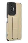 Mey İthalat®   Redmi Note 10 Pro Kılıf Mega Standlı Silikon - Gold