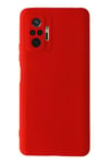Mey İthalat®   Redmi Note 10 Pro Kılıf Nano içi Kadife Silikon - Kırmızı