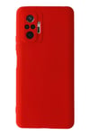 Mey İthalat®   Redmi Note 10 Pro Kılıf Nano içi Kadife Silikon - Kırmızı