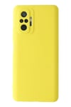 Mey İthalat®   Redmi Note 10 Pro Kılıf Nano içi Kadife Silikon - Sarı