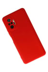 Mey İthalat®   Redmi Note 10 Pro Kılıf Nano içi Kadife Silikon - Kırmızı