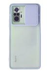 Mey İthalat®   Redmi Note 10 Pro Kılıf Palm Buzlu Kamera Sürgülü Silikon - Lila
