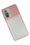 Mey İthalat®   Redmi Note 10 Pro Kılıf Palm Buzlu Kamera Sürgülü Silikon - Pembe