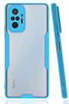 Mey İthalat®   Redmi Note 10 Pro Kılıf Platin Silikon - Mavi