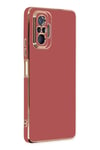 Mey İthalat®   Redmi Note 10 Pro Kılıf Volet Silikon - Kırmızı