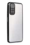 Mey İthalat®   Redmi Note 11 Kılıf  Lensli Silikon - Siyah