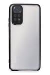 Mey İthalat®   Redmi Note 11 Kılıf  Lensli Silikon - Siyah