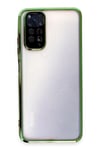 Mey İthalat®   Redmi Note 11 Kılıf  Lensli Silikon - Yeşil