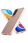 Mey İthalat®   Redmi Note 11 Kılıf Elegant Kapak - Pudra