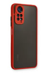 Mey İthalat®   Redmi Note 11 Kılıf Montreal Silikon Kapak - Kırmızı