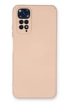 Mey İthalat®   Redmi Note 11 Kılıf Nano içi Kadife Silikon - Pudra