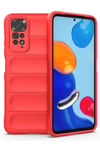 Mey İthalat®   Redmi Note 11 Kılıf Optimum Silikon - Kırmızı