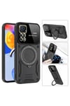 Mey İthalat®   Redmi Note 11 Pro Kılıf Joy Lens Standlı Kapak - Kırmızı