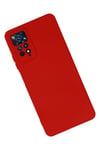 Mey İthalat®   Redmi Note 11 Pro Kılıf Nano içi Kadife Silikon - Kırmızı