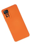 Mey İthalat®   Redmi Note 11 Pro Kılıf Nano içi Kadife Silikon - Turuncu