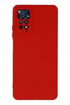 Mey İthalat®   Redmi Note 11 Pro Kılıf Nano içi Kadife Silikon - Kırmızı