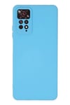 Mey İthalat®   Redmi Note 11 Pro Kılıf Nano içi Kadife Silikon - Mavi