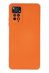 Mey İthalat®   Redmi Note 11 Pro Kılıf Nano içi Kadife Silikon - Turuncu
