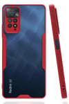 Mey İthalat®   Redmi Note 11 Pro Kılıf Platin Silikon - Kırmızı