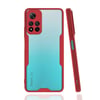 Mey İthalat®   Redmi Note 11 Pro Plus 5G Kılıf Platin Silikon - Kırmızı