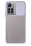 Mey İthalat®   Redmi Note 11 Pro Plus 5G Kılıf Palm Buzlu Kamera Sürgülü Silikon - Lila