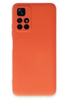 Mey İthalat®   Redmi Note 11T Kılıf Nano içi Kadife Silikon - Turuncu