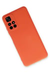 Mey İthalat®   Redmi Note 11T Kılıf Nano içi Kadife Silikon - Turuncu