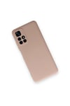 Mey İthalat®   Redmi Note 11T Kılıf Nano içi Kadife Silikon - Pudra