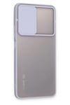 Mey İthalat®   Redmi Note 11T Kılıf Palm Buzlu Kamera Sürgülü Silikon - Lila
