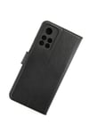 Mey İthalat®   Redmi Note 11T Kılıf Trend S Plus Kapaklı Kılıf - Siyah