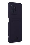 Mey İthalat®   Redmi Note 12 4G Kılıf Kelvin Kartvizitli Silikon - Derin Mor