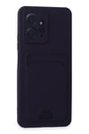 Mey İthalat®   Redmi Note 12 4G Kılıf Kelvin Kartvizitli Silikon - Derin Mor