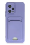 Mey İthalat®   Redmi Note 12 4G Kılıf Kelvin Kartvizitli Silikon - Lila