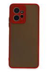 Mey İthalat®   Redmi Note 12 4G Kılıf Montreal Silikon Kapak - Kırmızı