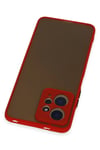 Mey İthalat®   Redmi Note 12 4G Kılıf Montreal Silikon Kapak - Kırmızı
