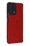 Mey İthalat®   Redmi Note 12 5G Kılıf Loop Deri Silikon - Kırmızı