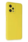 Mey İthalat®   Redmi Note 12 5G Kılıf Nano içi Kadife Silikon - Sarı
